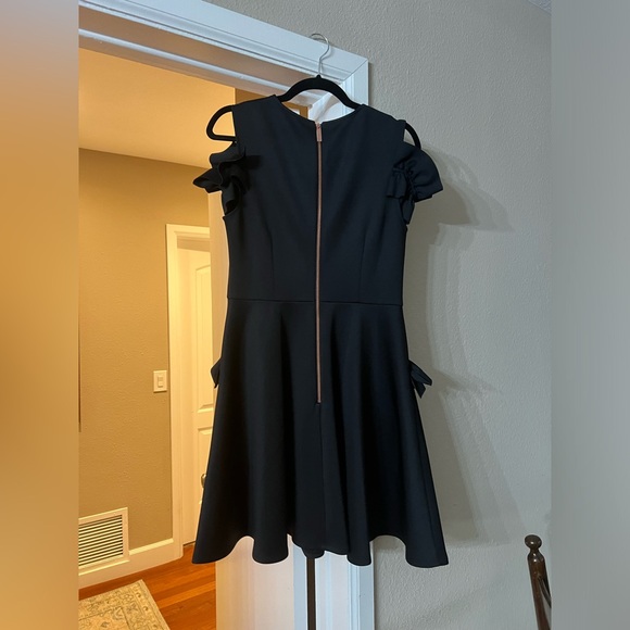 Ted Baker Fit and Flare Black Dress, Size 3 (Euro) size 6 to 8 (US) - Picture 2 of 4